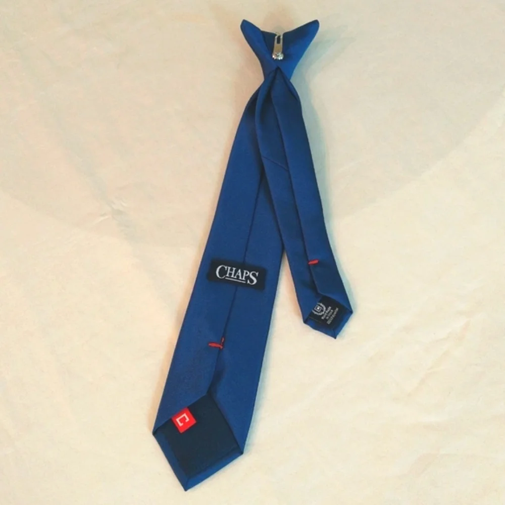 Chaps Boys Classic Navy Blue Tie